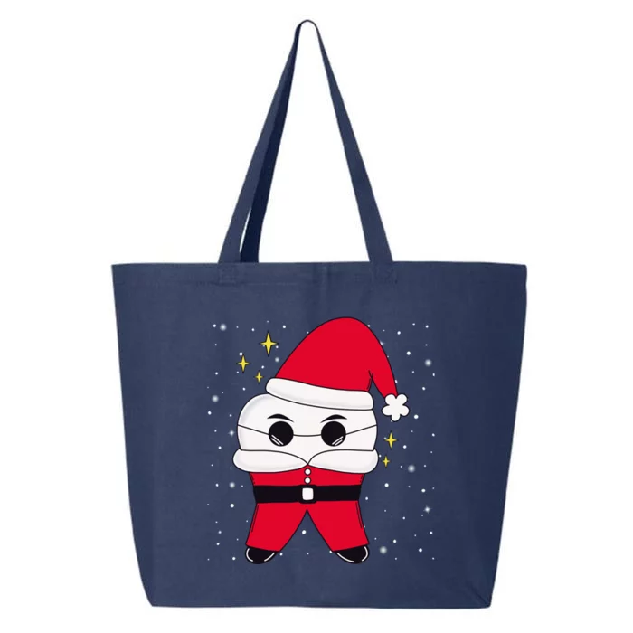 Santa Tooth Dentist Christmas Gift 25L Jumbo Tote