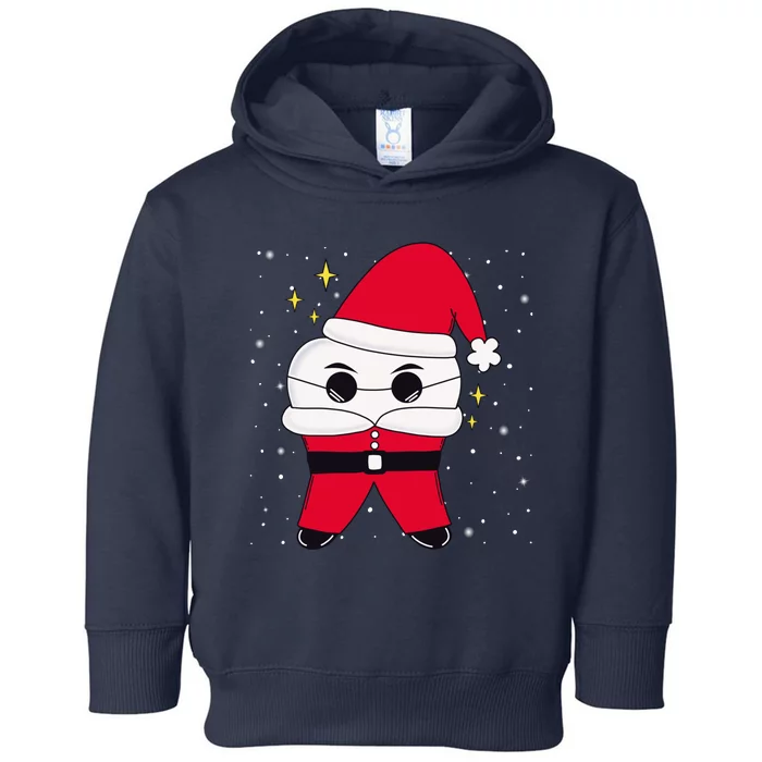 Santa Tooth Dentist Christmas Gift Toddler Hoodie