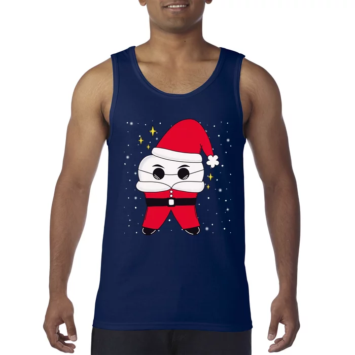 Santa Tooth Dentist Christmas Gift Tank Top