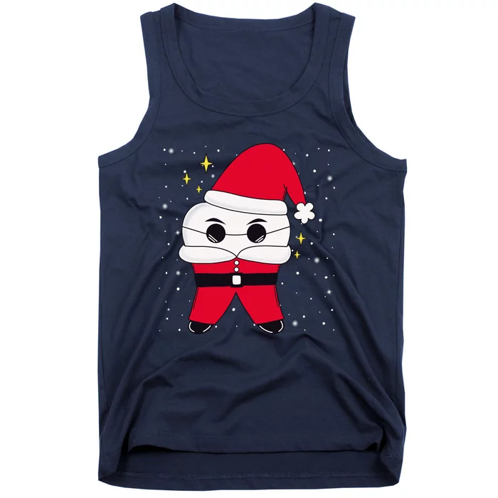 Santa Tooth Dentist Christmas Gift Tank Top