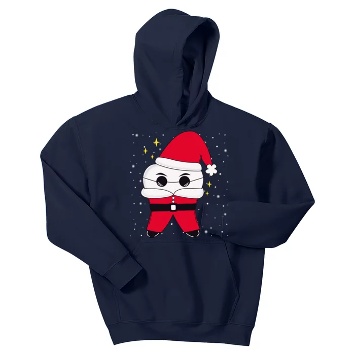 Santa Tooth Dentist Christmas Gift Kids Hoodie