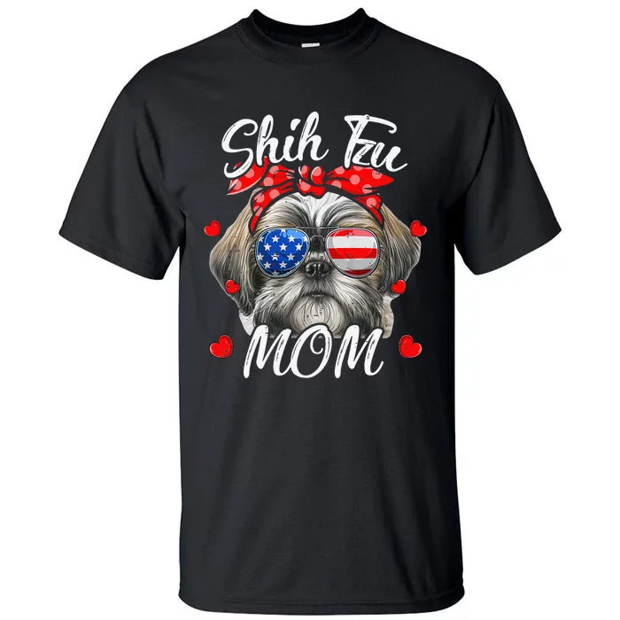 Shih Tzu Dog Mom Shih Tzu Mama Puppy Wo Mother's Day Tall T-Shirt