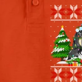 Shih Tzu Dog Christmas Tree Lights Ugly Sweater Santa Xmas Meaningful Gift Dry Zone Grid Performance Polo