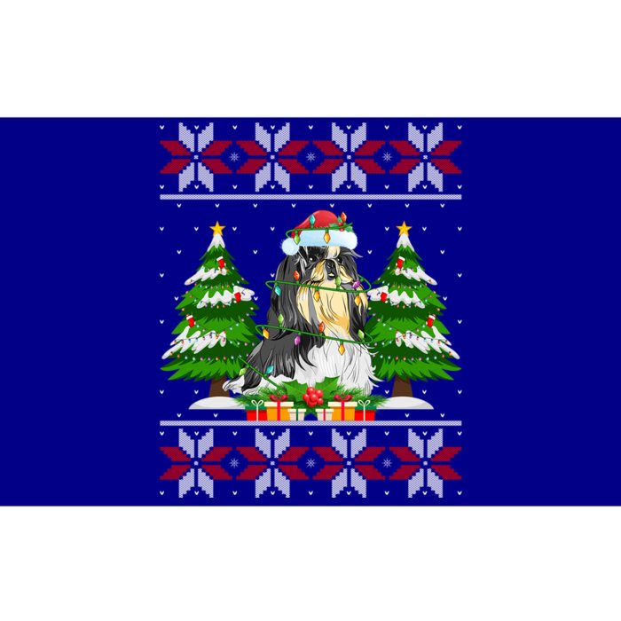 Shih Tzu Dog Christmas Tree Lights Ugly Sweater Santa Xmas Meaningful Gift Bumper Sticker