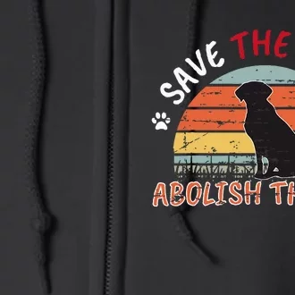 Save The Dogs Abolish The Atf Full Zip Hoodie