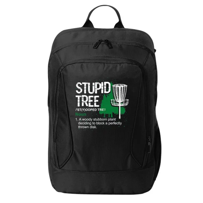 Stupid Tree Definition Disc Golf Golfers Vintage Christmas City Backpack