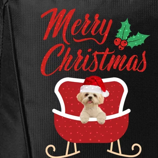 Shih Tzu Dog Merry Christmas Design For The Holiday Season! City Backpack