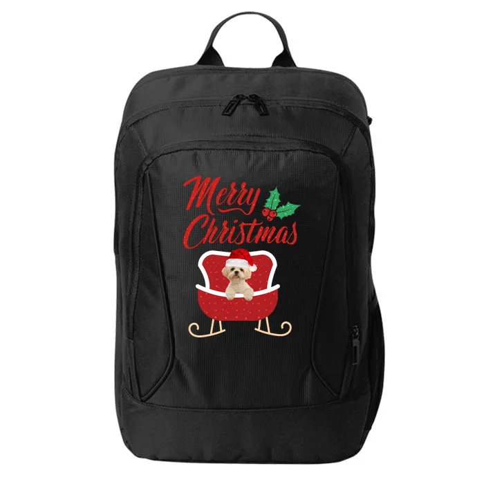 Shih Tzu Dog Merry Christmas Design For The Holiday Season! City Backpack