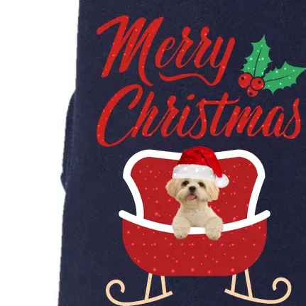 Shih Tzu Dog Merry Christmas Design For The Holiday Season! Doggie 3-End Fleece Hoodie