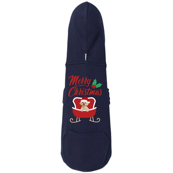 Shih Tzu Dog Merry Christmas Design For The Holiday Season! Doggie 3-End Fleece Hoodie