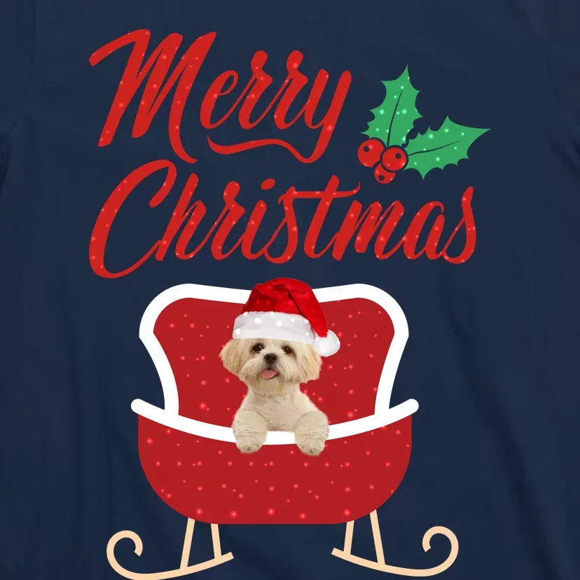 Shih Tzu Dog Merry Christmas Design For The Holiday Season! T-Shirt