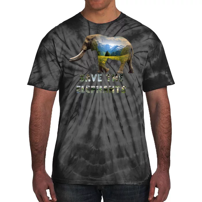 Save The Elephants Tie-Dye T-Shirt