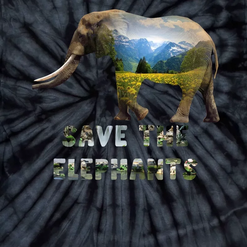 Save The Elephants Tie-Dye T-Shirt