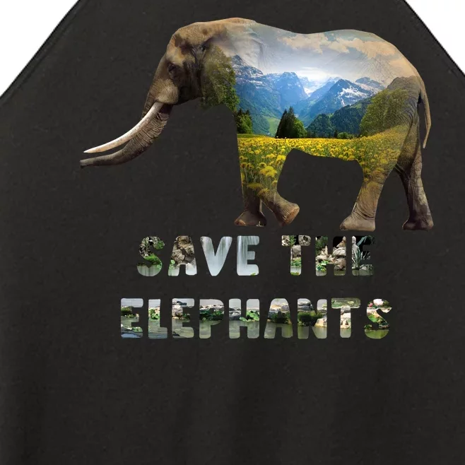 Save The Elephants Women’s Perfect Tri Rocker Tank