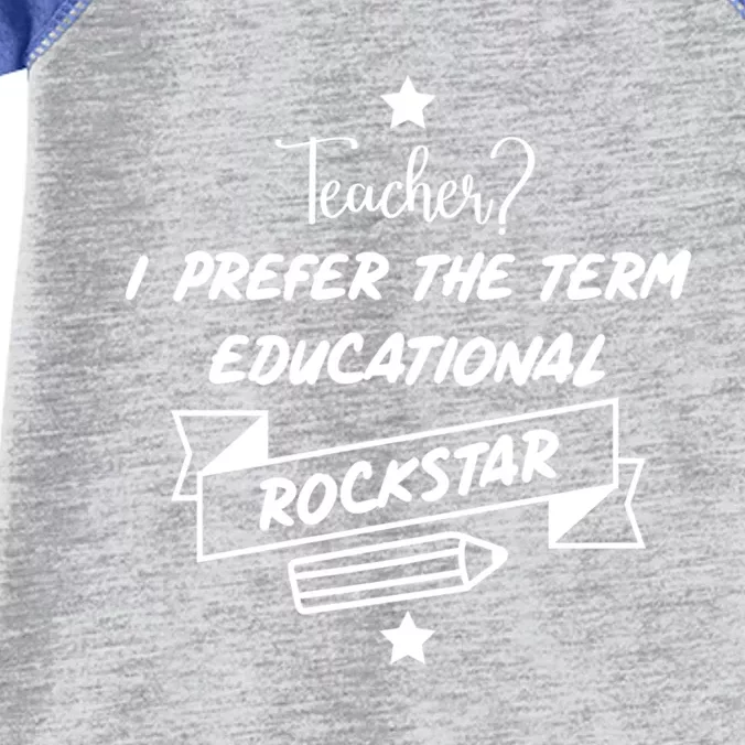 School Teacher Educational Rockstar Appreciation Day Gift Infant Baby Jersey Bodysuit