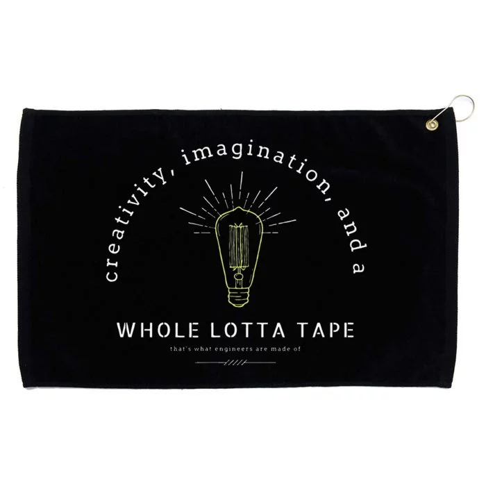 STEM Teacher Engineer Creativity Imagination Grommeted Golf Towel