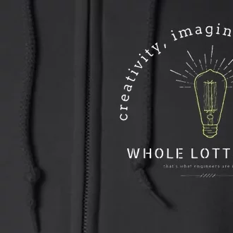 STEM Teacher Engineer Creativity Imagination Full Zip Hoodie