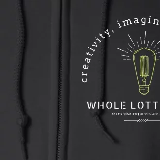 STEM Teacher Engineer Creativity Imagination Full Zip Hoodie