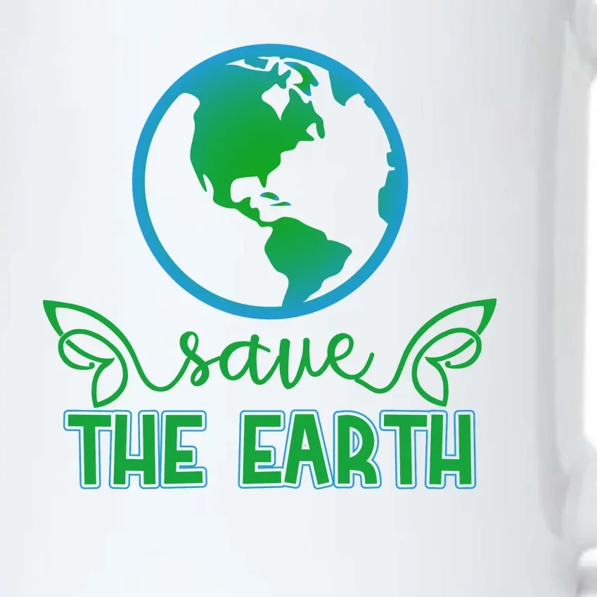 Save The Earth Black Color Changing Mug