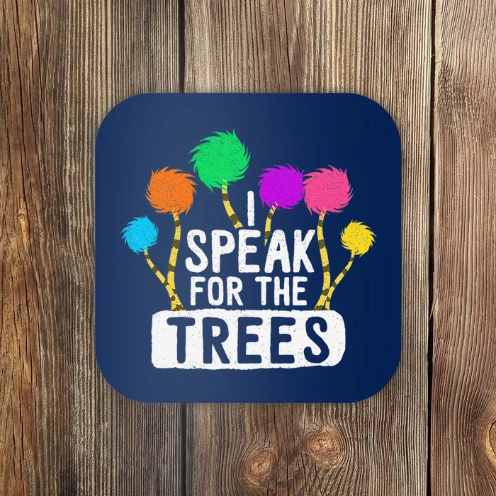 Save The Earth Speak For The Trees Inspirational Hippie Coaster