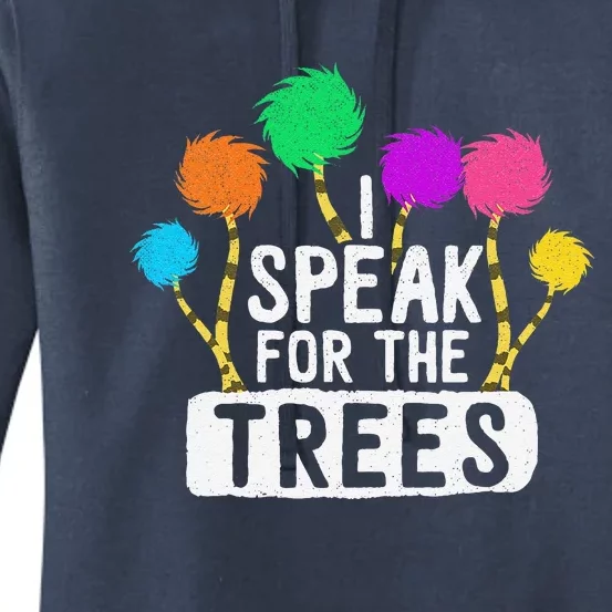 Save The Earth Speak For The Trees Inspirational Hippie Women's Pullover Hoodie