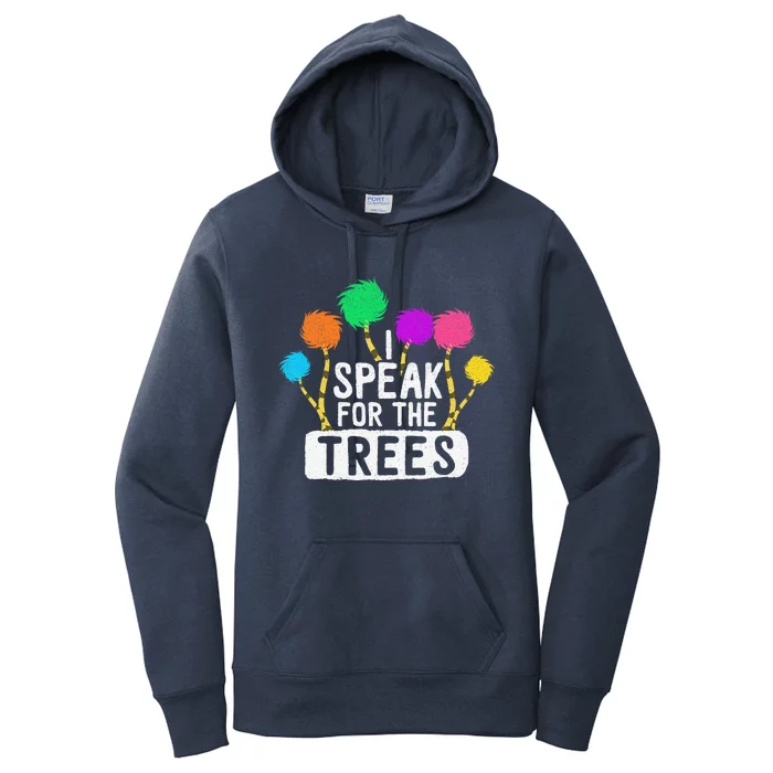 Save The Earth Speak For The Trees Inspirational Hippie Women's Pullover Hoodie