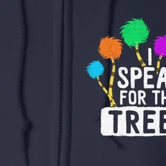 Save The Earth Speak For The Trees Inspirational Hippie Full Zip Hoodie