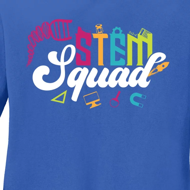 Science Technology Engineering Math Teacher Gift Stem Squad Funny Gift Ladies Long Sleeve Shirt