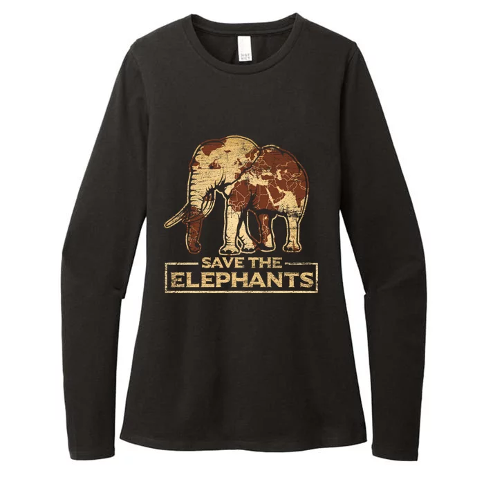 Save The Elephants Elephant Great Gift Womens CVC Long Sleeve Shirt