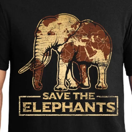 Save The Elephants Elephant Great Gift Pajama Set