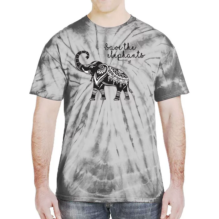 Save The Elephants Tie-Dye T-Shirt