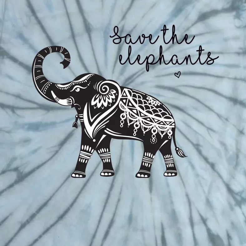 Save The Elephants Tie-Dye T-Shirt