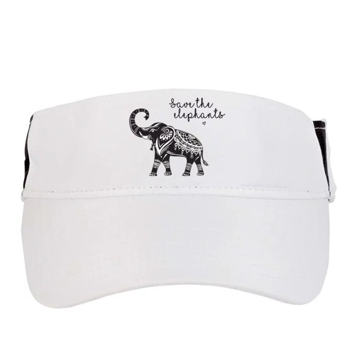 Save The Elephants Adult Drive Performance Visor