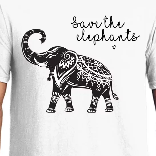 Save The Elephants Pajama Set