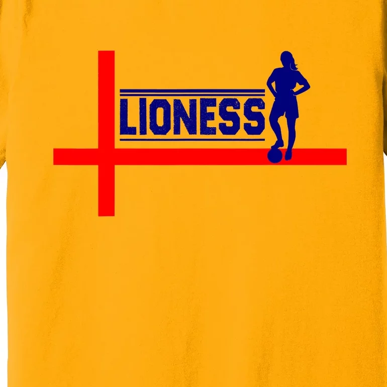 Support The England Women Football Soccer Lionesses 2022 Premium T-Shirt