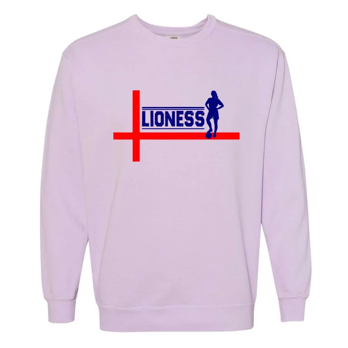 Support The England Women Football Soccer Lionesses 2022 Garment-Dyed Sweatshirt