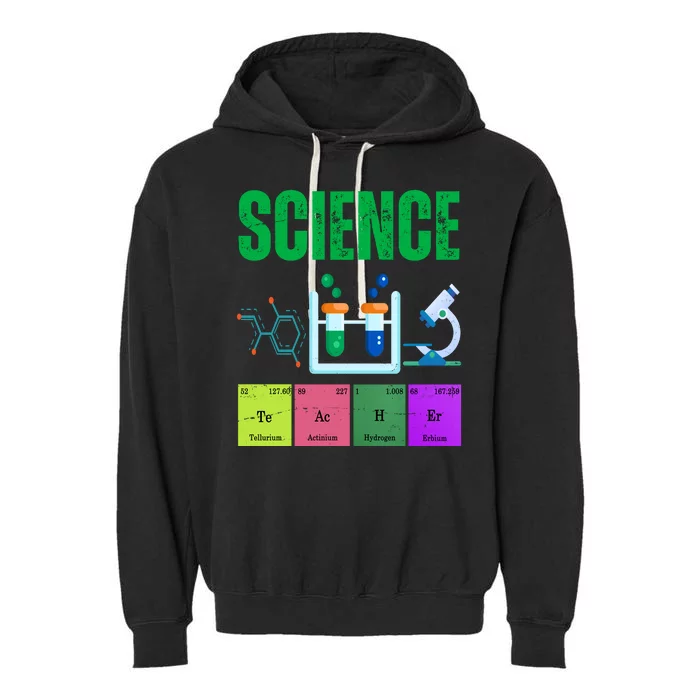 Science Teacher Element Gift Garment-Dyed Fleece Hoodie