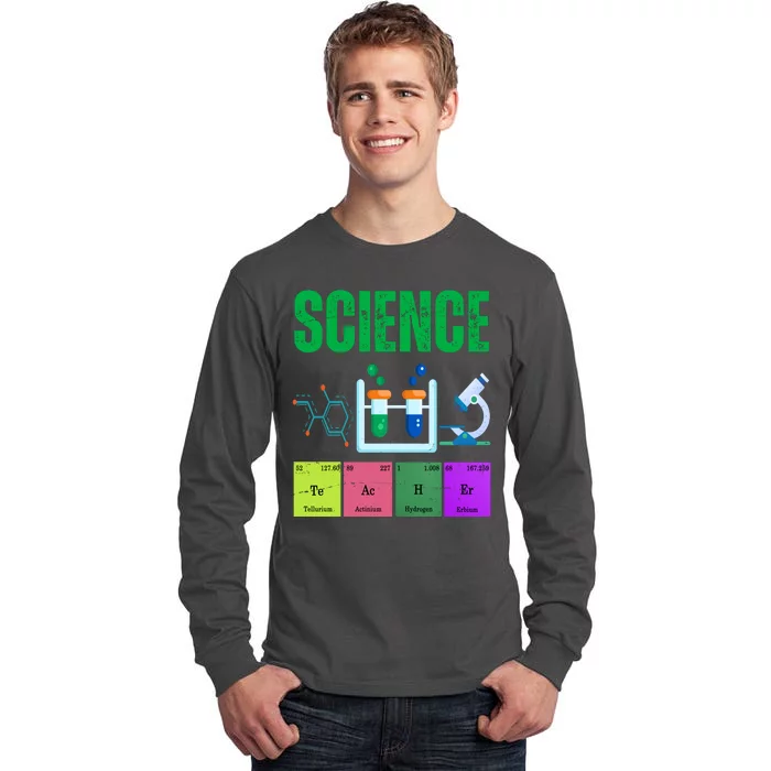 Science Teacher Element Gift Tall Long Sleeve T-Shirt