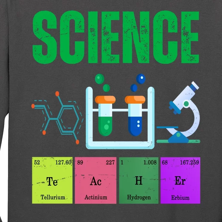 Science Teacher Element Gift Tall Long Sleeve T-Shirt