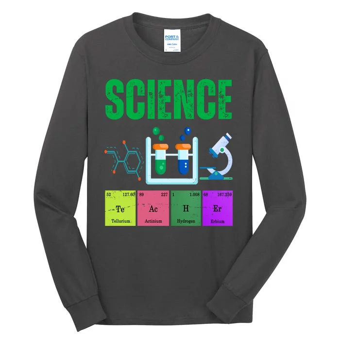 Science Teacher Element Gift Tall Long Sleeve T-Shirt