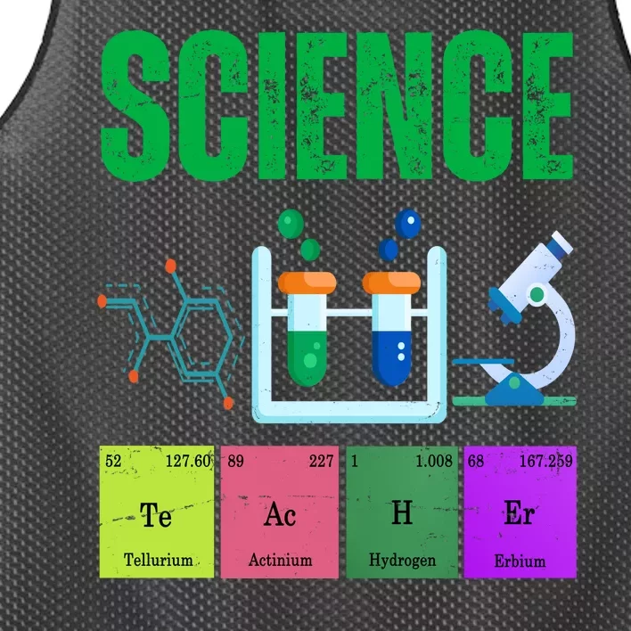 Science Teacher Element Gift Mesh Reversible Basketball Jersey Tank