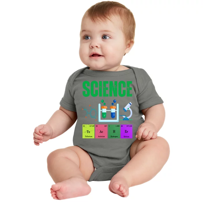 Science Teacher Element Gift Baby Bodysuit