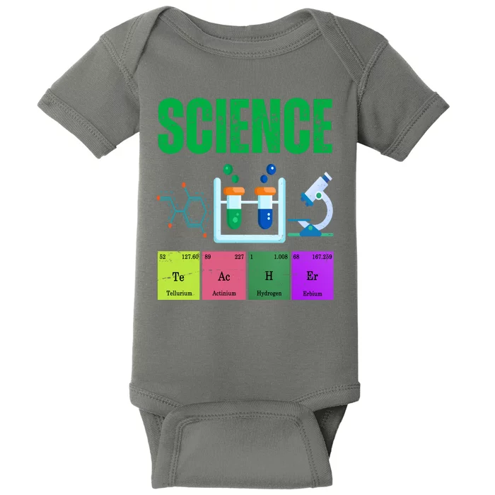 Science Teacher Element Gift Baby Bodysuit