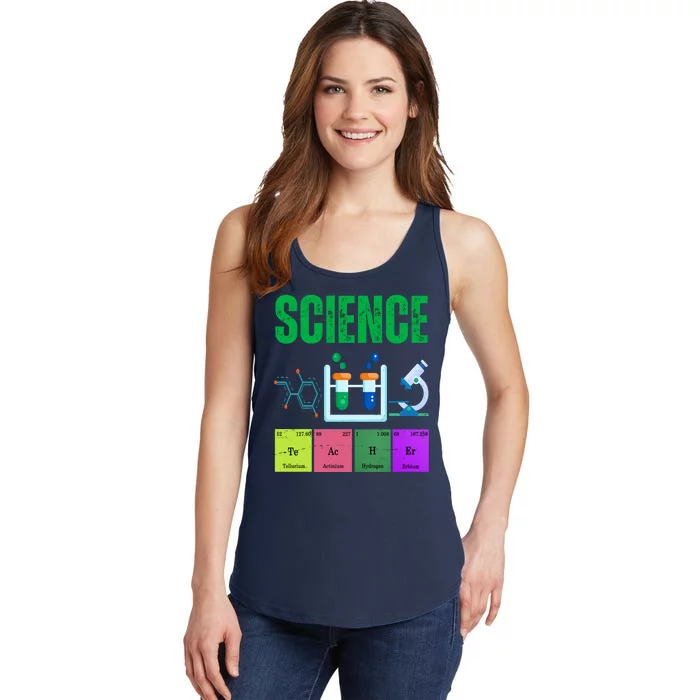 Science Teacher Element Gift Ladies Essential Tank