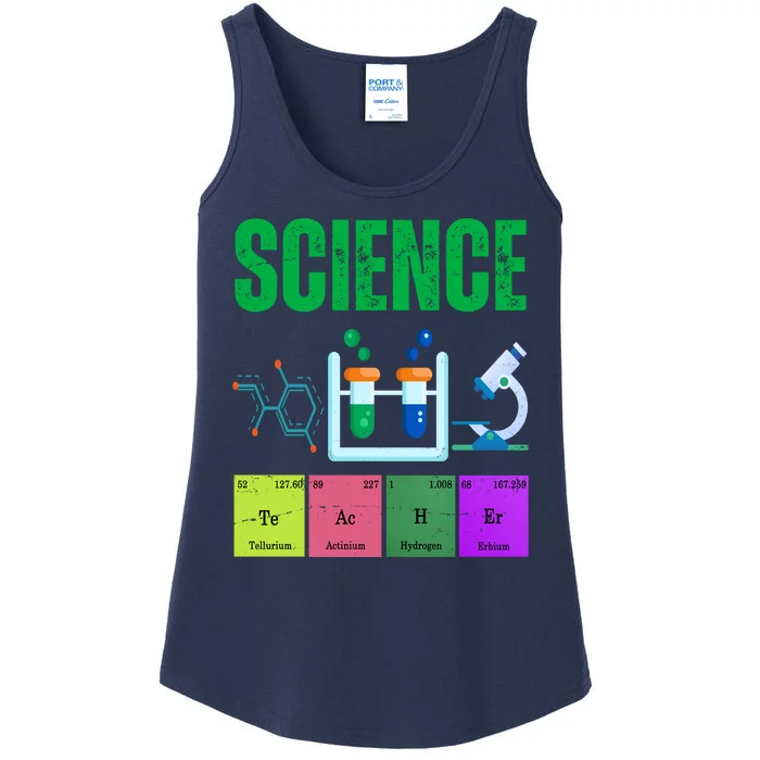 Science Teacher Element Gift Ladies Essential Tank