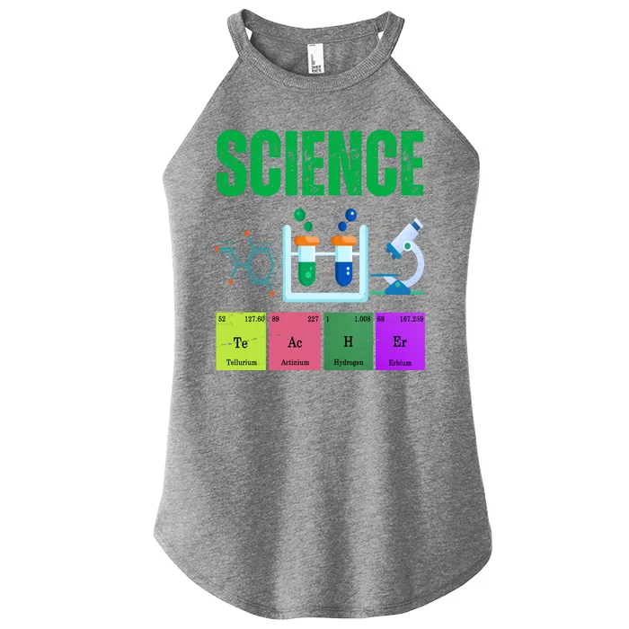 Science Teacher Element Gift Women’s Perfect Tri Rocker Tank