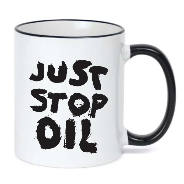 Save the Earth Take a Stand Against Oil Black Color Changing Mug