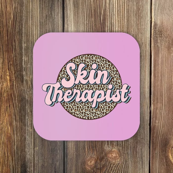 Skin Therapist Esthetician Leopard Skincare Coaster