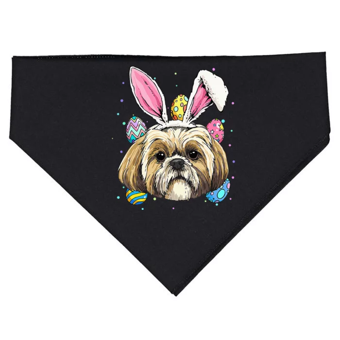 Shih Tzu Easter Bunny Dog Pet Owner Breeder Animal Lover USA-Made Doggie Bandana