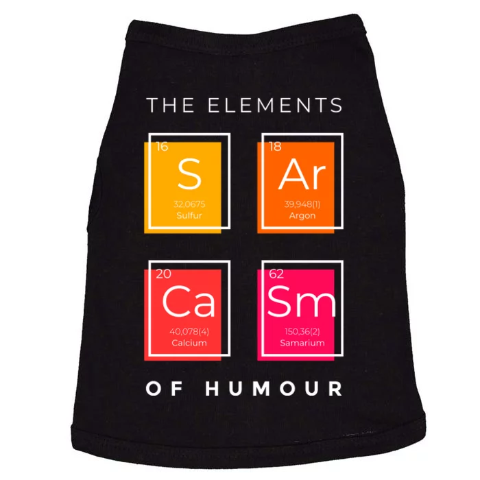 Sarcasm The Elements Of Humour Funny Doggie Tank